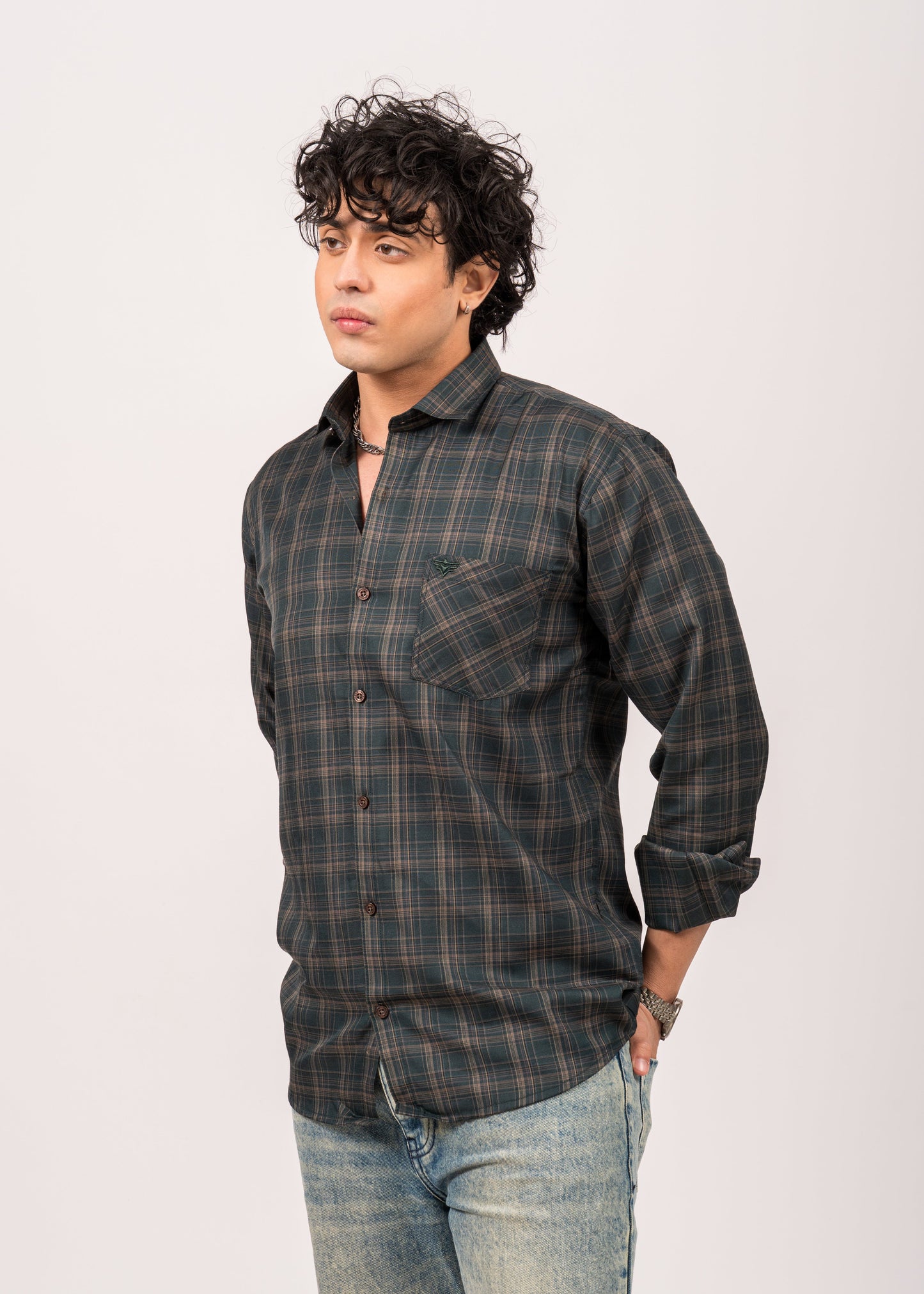 Evergreen Grid Check Shirt
