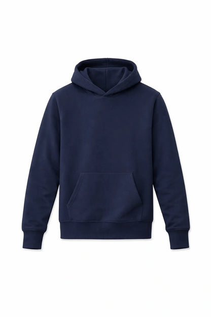 Navy Blue Pullover Hoodie