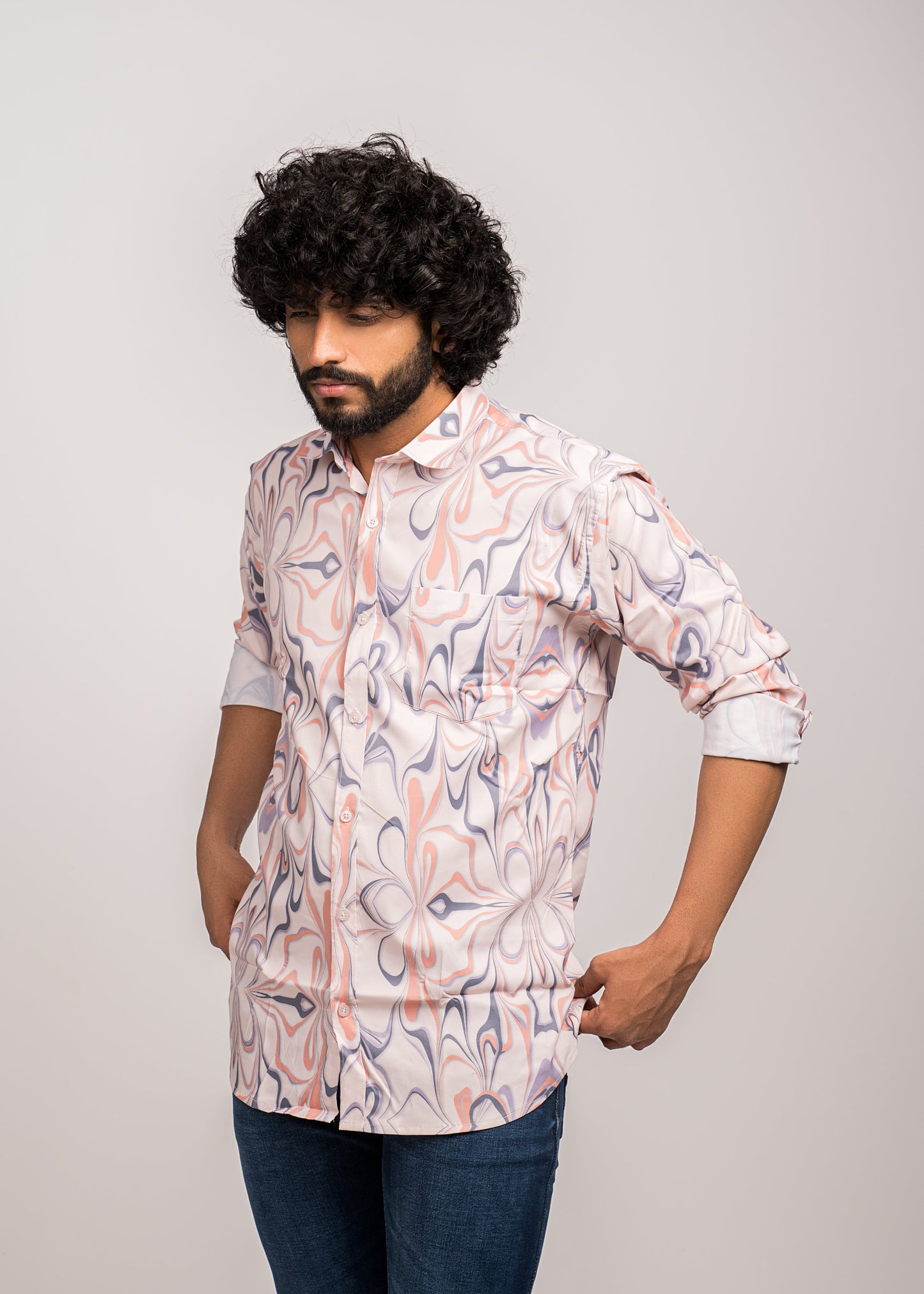 Pastel Flow Printed Shirt
