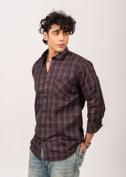 Midnight Plum Check Shirt