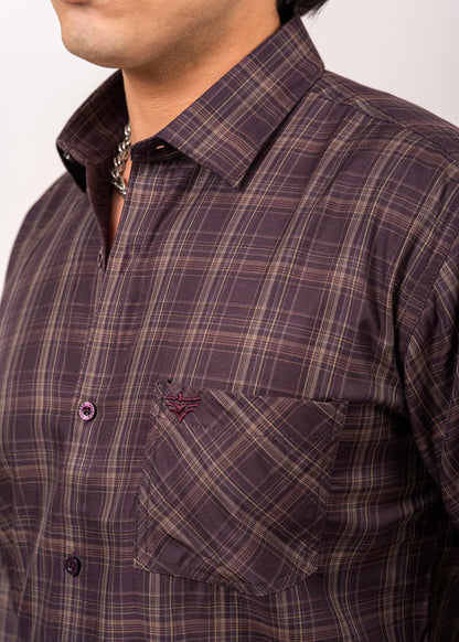 Midnight Plum Check Shirt