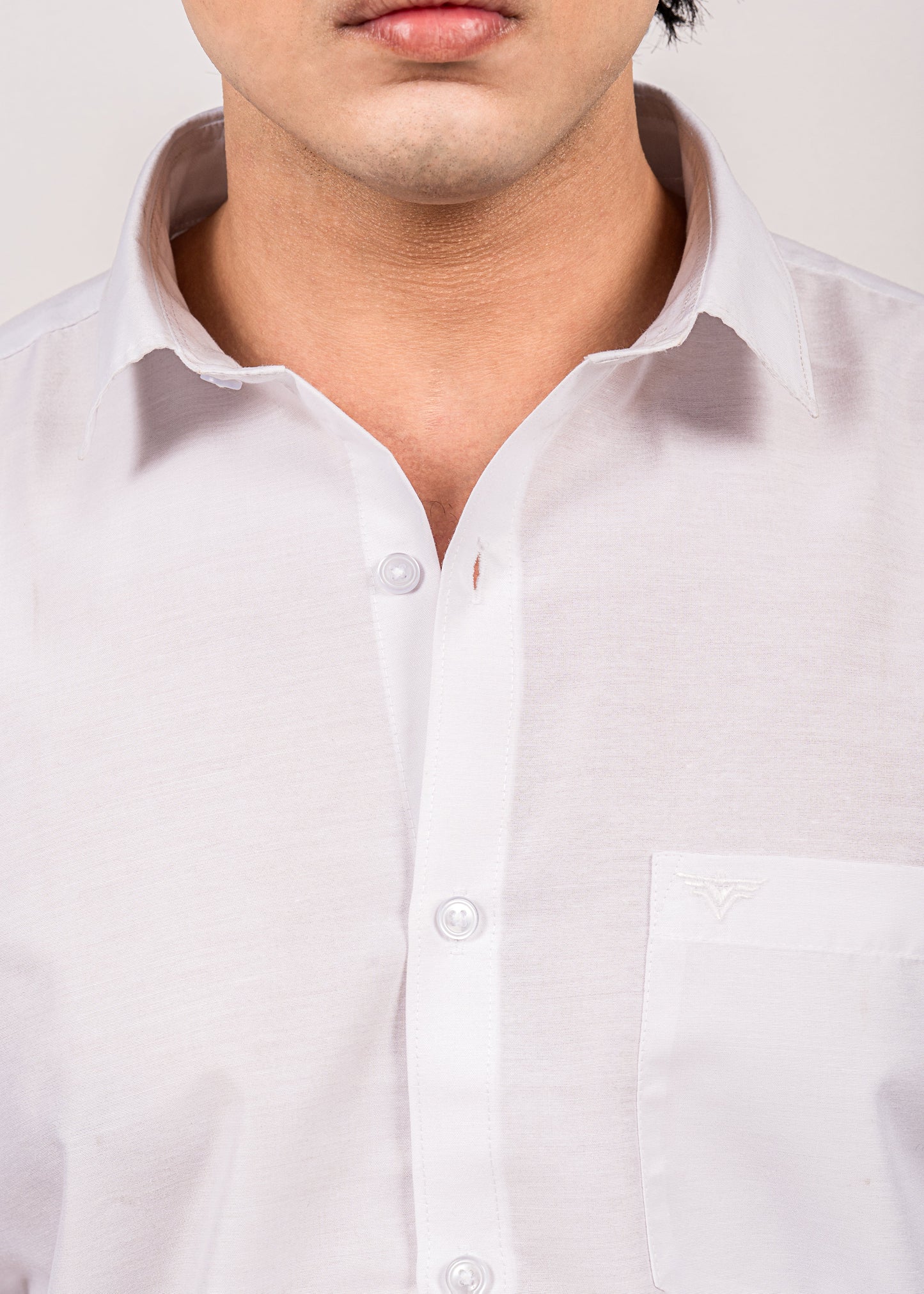 Silken White Casual Shirt