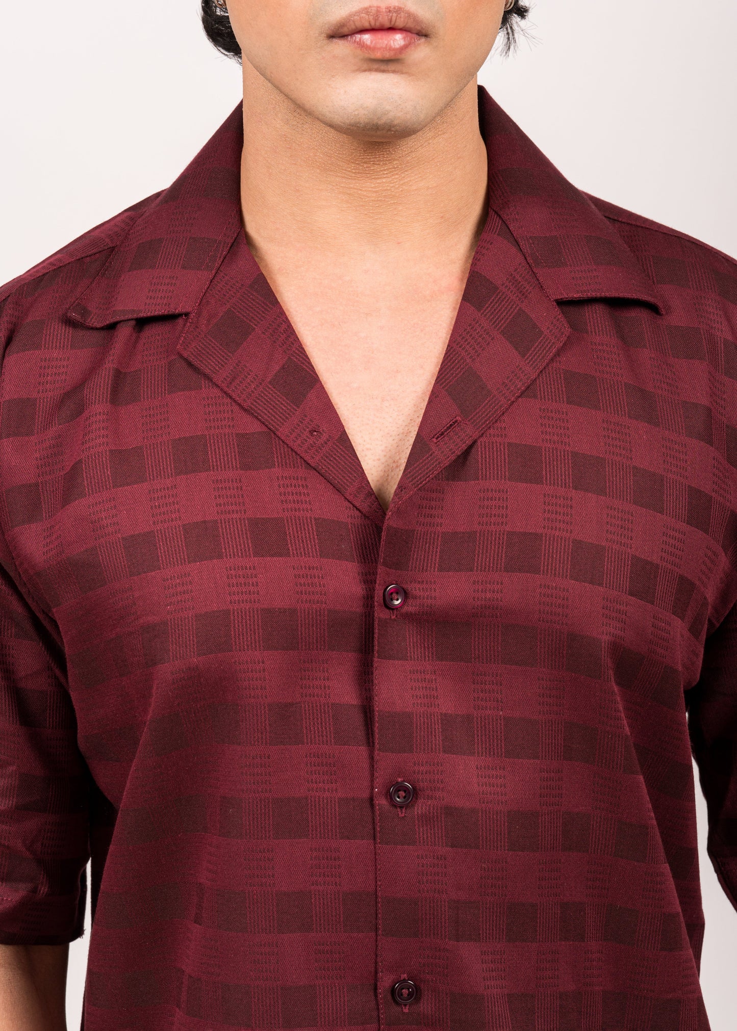 Burgundy Dusk Relaxed Shirt