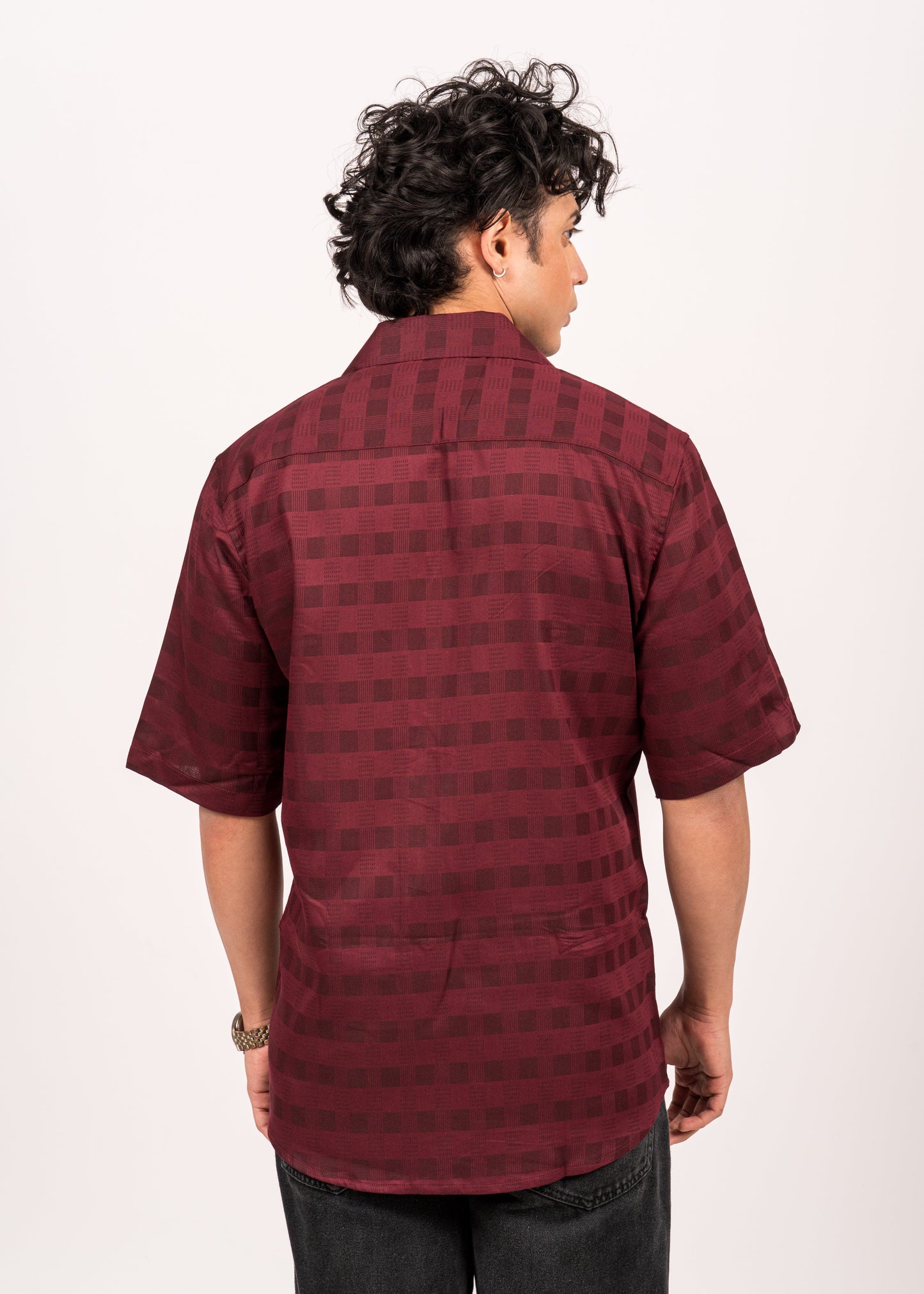 Burgundy Dusk Relaxed Shirt