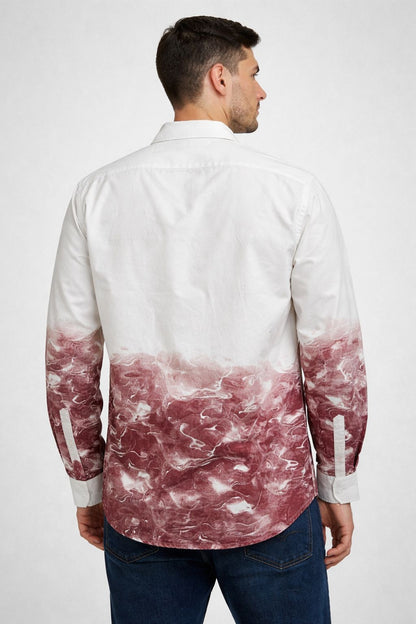 Premium Cream &amp; Maroon shirt