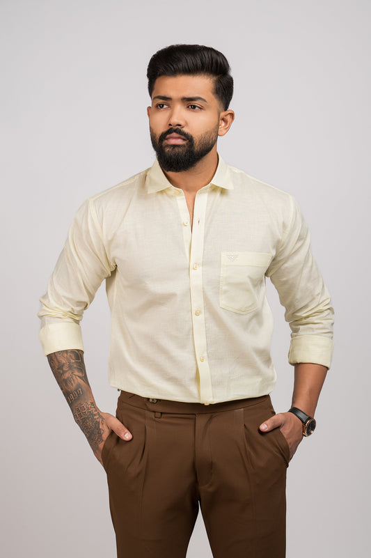 Men's Urban Fit Yellow Shirt